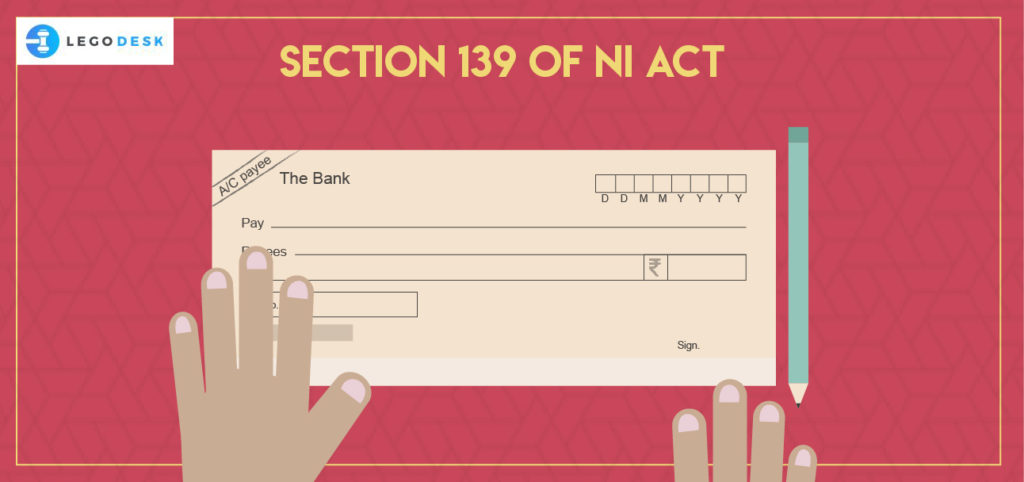 Section 139 of Negotiable Instruments