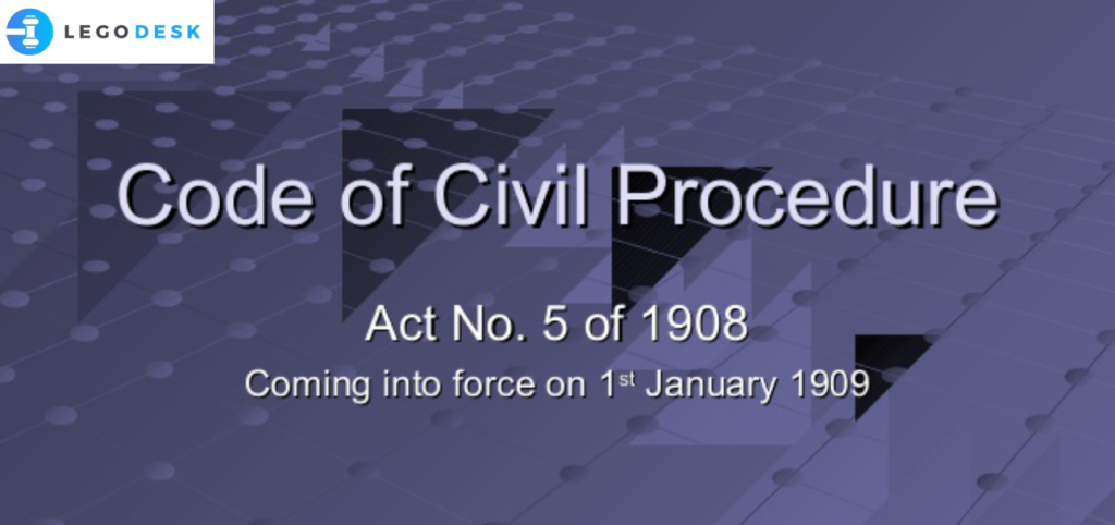 CPC - Code Of Civil procedure 1908