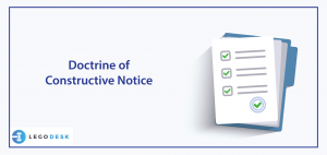 Doctrine of Constructive Notice