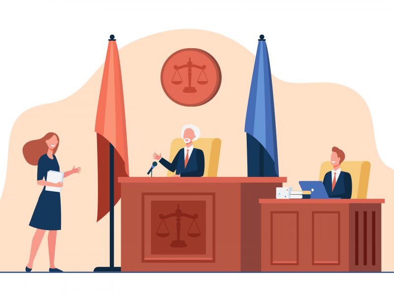 The process of interviewing a witness for a case