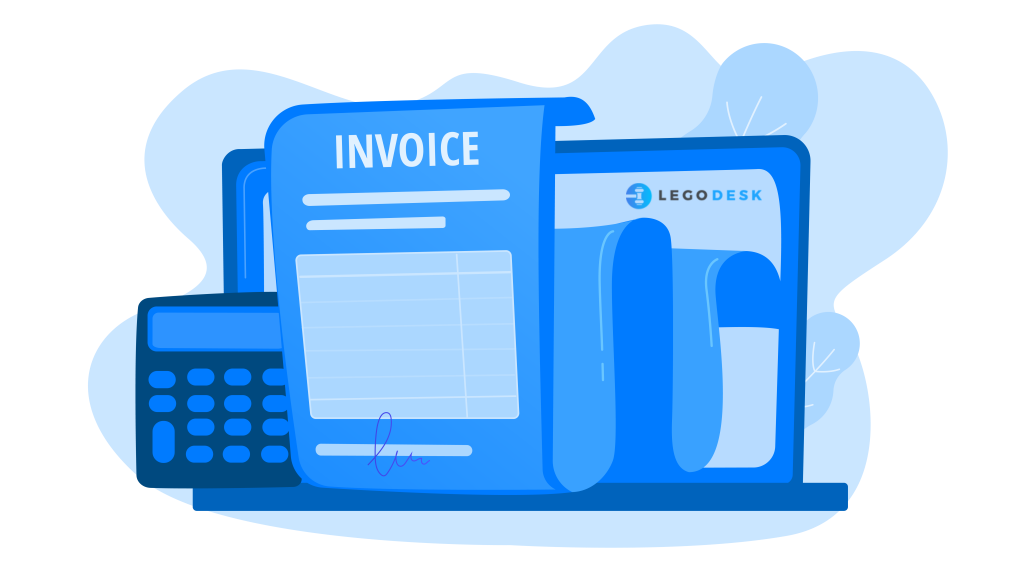 How does invoicing work with Legodesk banner