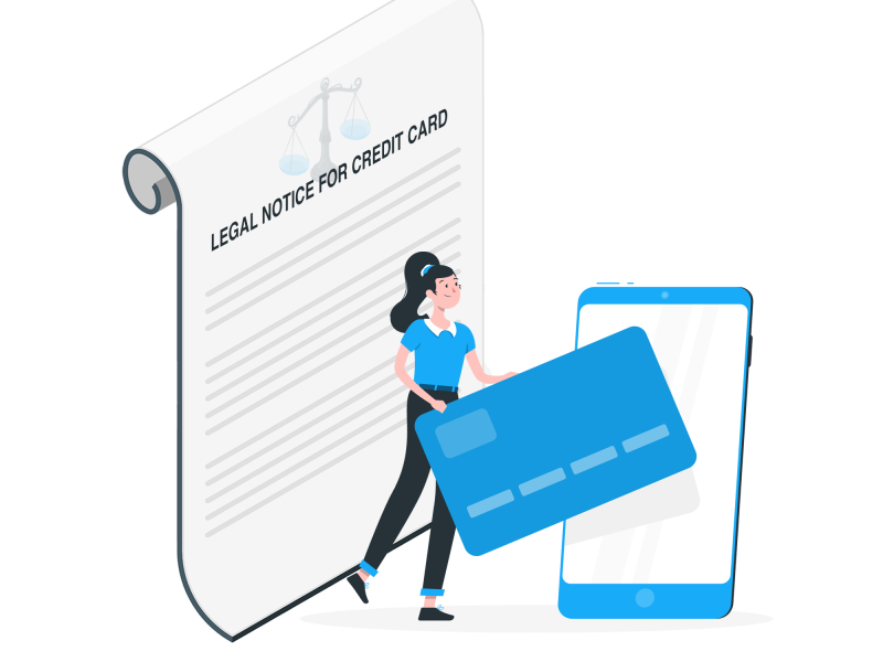 Replying to Legal Notice for Credit Card