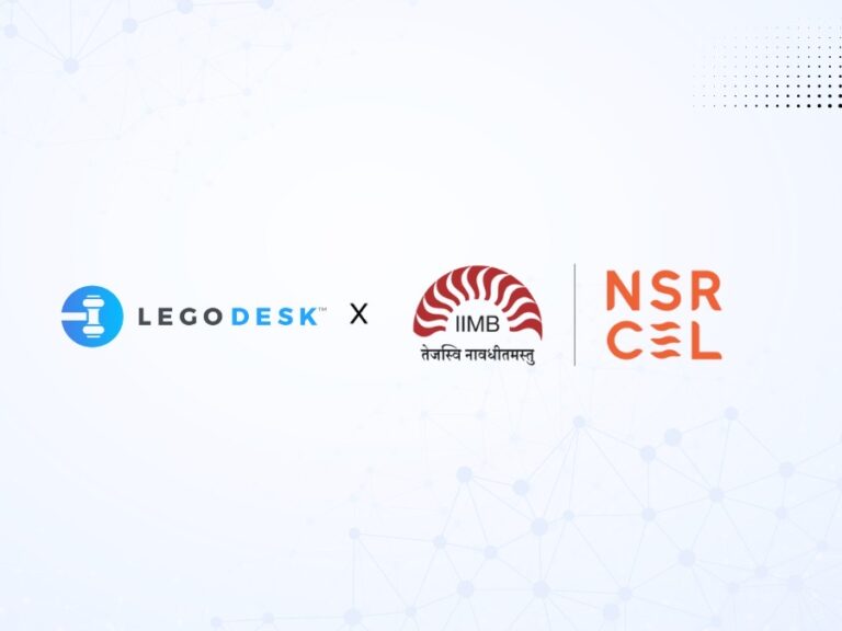 Legodesk Selected for NSRCEL’s Velocity – Kotak BizLabs Incubation Program at IIM Bangalore