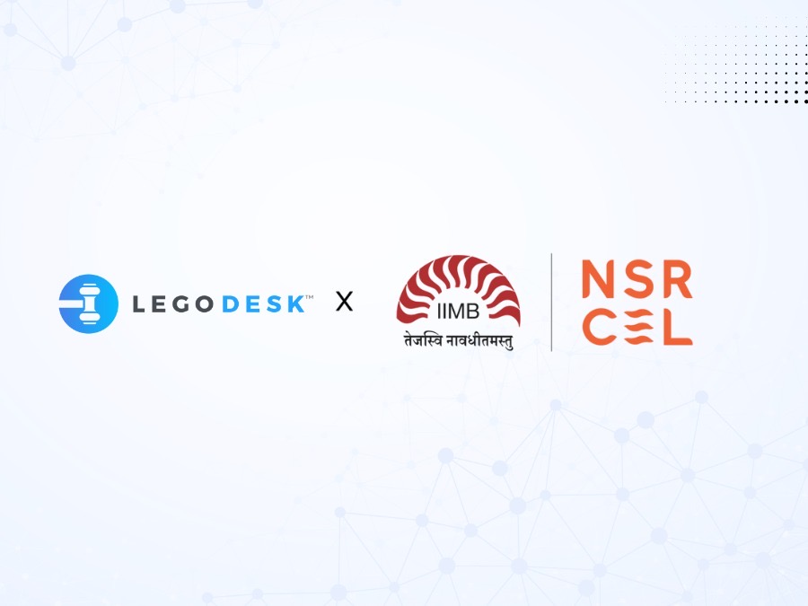 Legodesk Selected for NSRCEL’s Velocity – Kotak BizLabs Incubation Program at IIM Bangalore